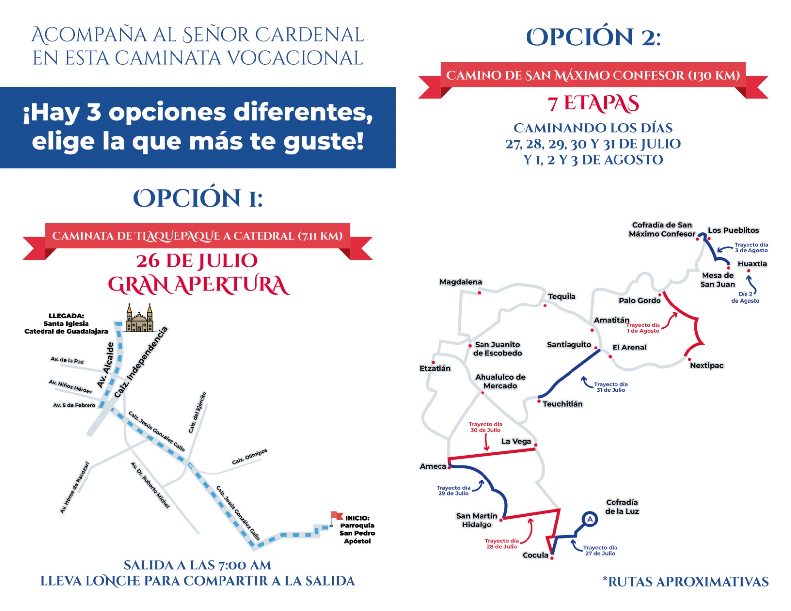 Información general de la Caminata Vocacional